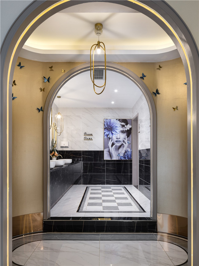 低調(diào)奢華風(fēng)羽妃醫(yī)療美容醫(yī)院衛(wèi)生間門廳裝修設(shè)計實景圖 低調(diào)奢華風(fēng)羽妃醫(yī)療美容醫(yī)院衛(wèi)生間門廳裝修設(shè)計實景圖