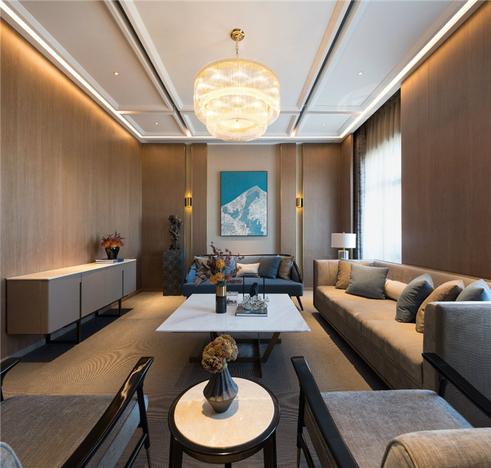 老港路新中式高端茶藝、餐飲商務(wù)餐廳裝修設(shè)計(jì)實(shí)景圖