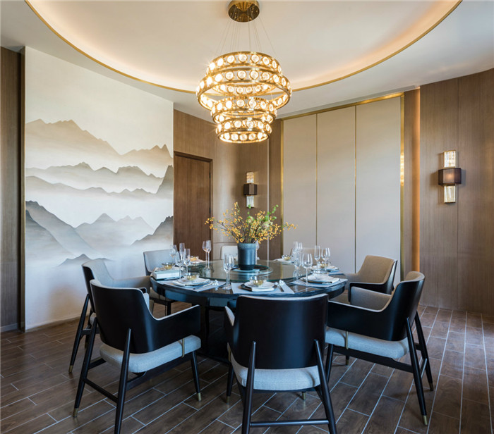 老港路新中式高端茶藝、餐飲商務(wù)餐廳包房裝修設(shè)計(jì)案例