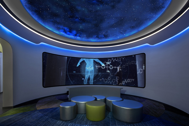 高科技生物公司辦公&多媒體展廳裝修設(shè)計(jì)實(shí)景圖