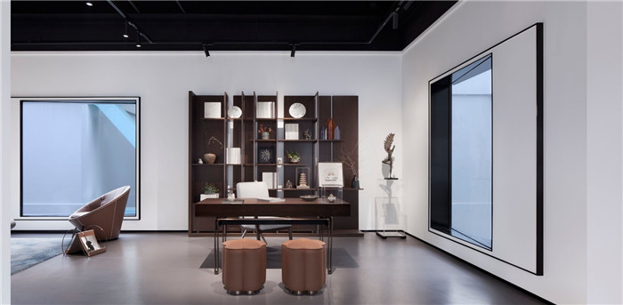 東方美學(xué)高端家居展廳書房展示區(qū)裝修設(shè)計實景圖 東方美學(xué)高端家居展廳書房展示區(qū)裝修設(shè)計實景圖