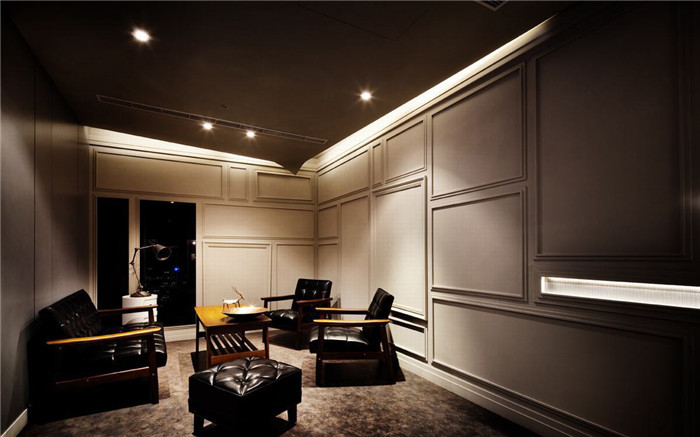 現(xiàn)代古典混搭風(fēng)平面設(shè)計公司小型洽談室裝修方案