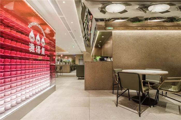 以竹為主題的漁語魚酸菜魚餐飲店面裝修設計方案 以竹為主題的漁語魚酸菜魚餐飲店面裝修設計方案