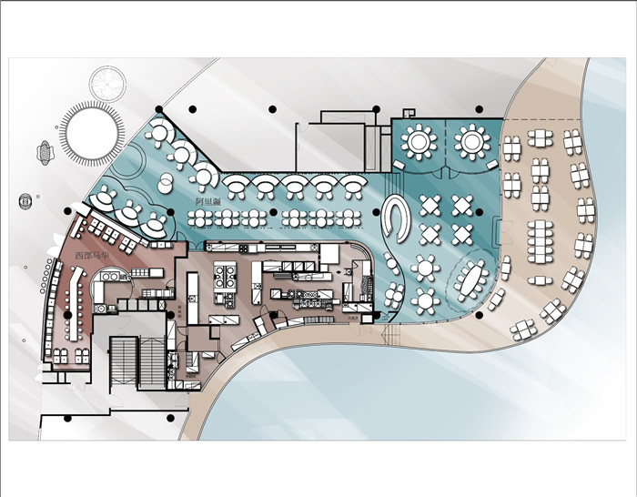 時尚新潮的西部馬華拉面館裝修設(shè)計案例實景圖 時尚新潮的西部馬華拉面館裝修設(shè)計案例實景圖