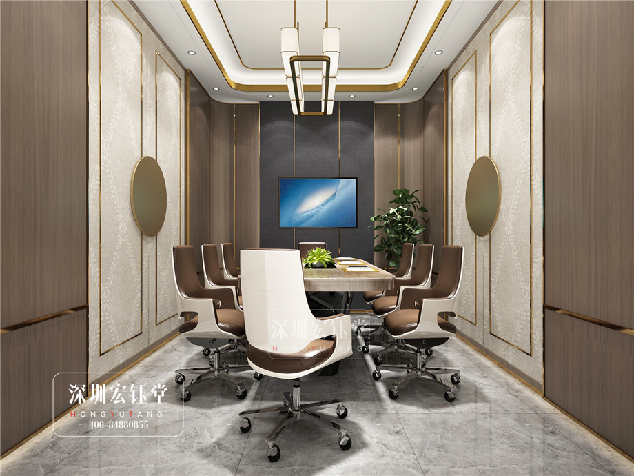鄭州華融金融中心中式辦公室會議室裝修設(shè)計效果圖 鄭州華融金融中心中式辦公室會議室裝修設(shè)計效果圖