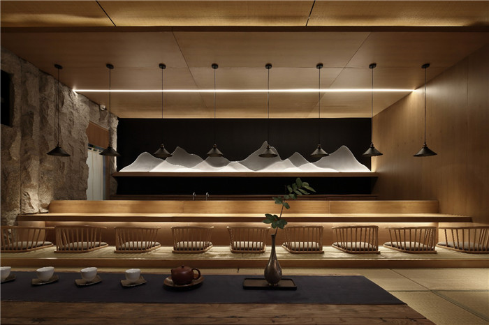 鄭州兩層高端日式料理店裝修實景圖 鄭州兩層高端日式料理店裝修實景圖