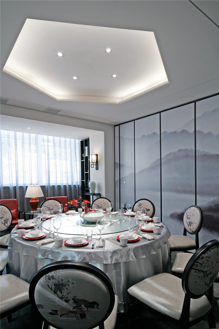 鄭州新中式水墨風(fēng)中餐廳包房裝修設(shè)計(jì)方案 鄭州新中式水墨風(fēng)中餐廳包房裝修設(shè)計(jì)方案