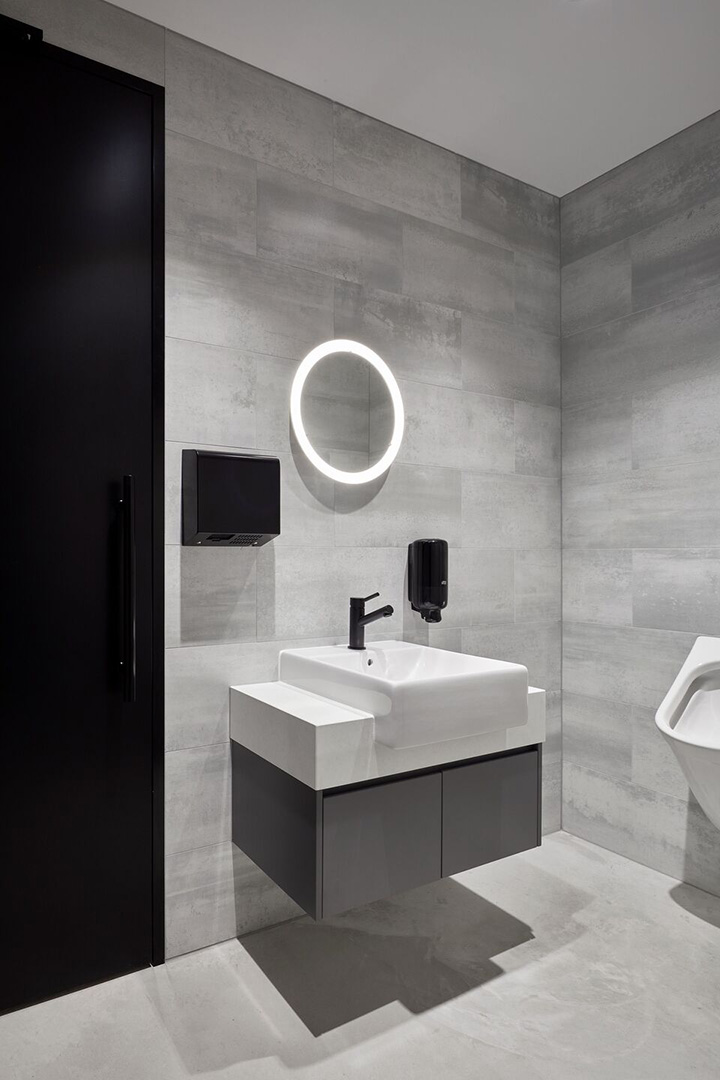 國外設(shè)計公司摩登工業(yè)風舊廠房改造辦公室衛(wèi)生間裝修設(shè)計方案 國外設(shè)計公司摩登工業(yè)風舊廠房改造辦公室衛(wèi)生間裝修設(shè)計方案