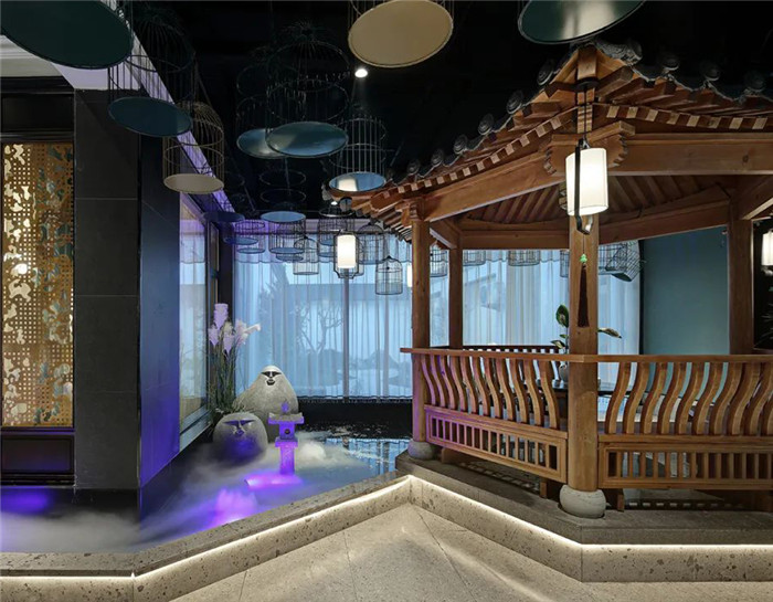新中式現(xiàn)代混搭風連鎖川菜餐廳水景裝修設計案例 新中式現(xiàn)代混搭風連鎖川菜餐廳水景裝修設計案例