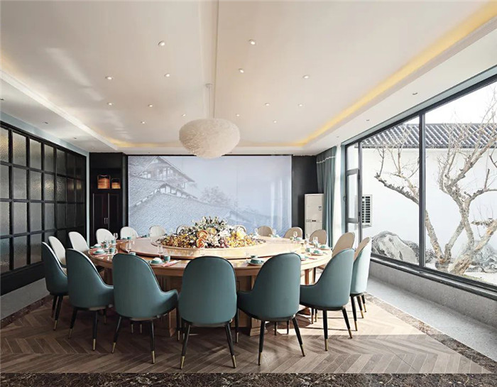 新中式現(xiàn)代混搭風連鎖川菜餐廳包房裝修設計方案 新中式現(xiàn)代混搭風連鎖川菜餐廳包房裝修設計方案