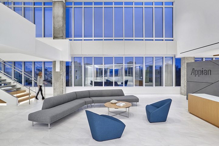 時尚大氣的軟件公司Appian總部辦公樓接待大廳裝修設(shè)計方案 時尚大氣的軟件公司Appian總部辦公樓接待大廳裝修設(shè)計方案