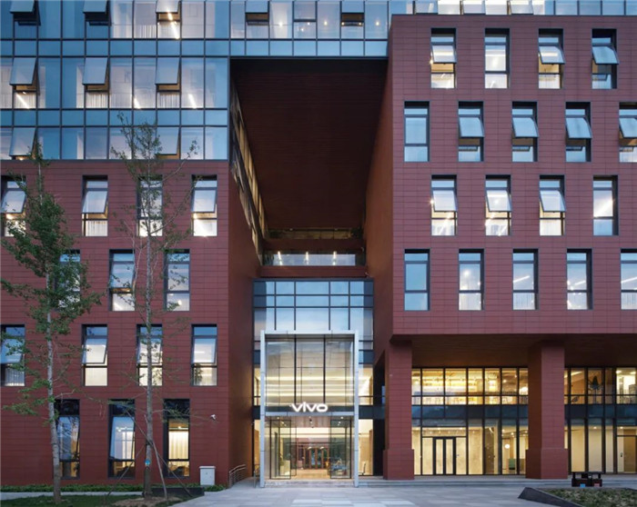 vivo手機北京研發(fā)中心獨棟辦公樓外觀裝修設(shè)計方案