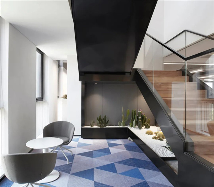 vivo手機北京研發(fā)中心獨棟辦公樓樓梯裝修設(shè)計方案