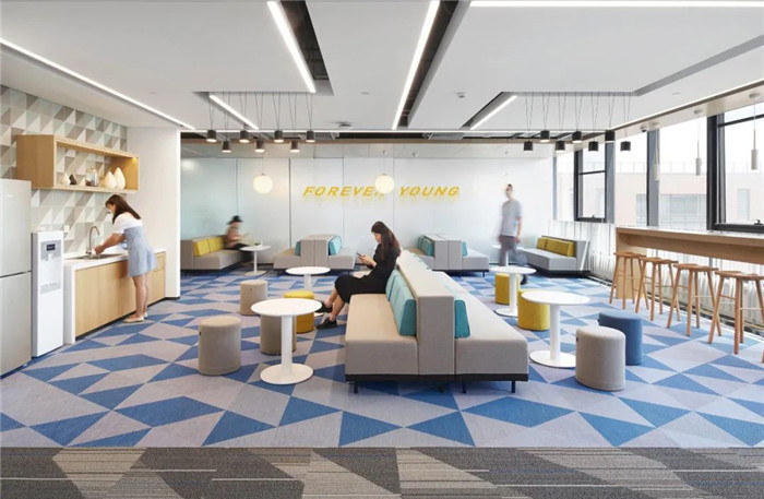 vivo手機北京研發(fā)中心獨棟辦公樓休閑區(qū)裝修設(shè)計方案