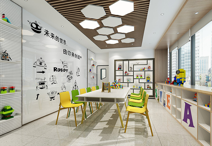 高思STEAM機器人編程教育培訓教室裝修設(shè)計方案 高思STEAM機器人編程教育培訓教室裝修設(shè)計方案