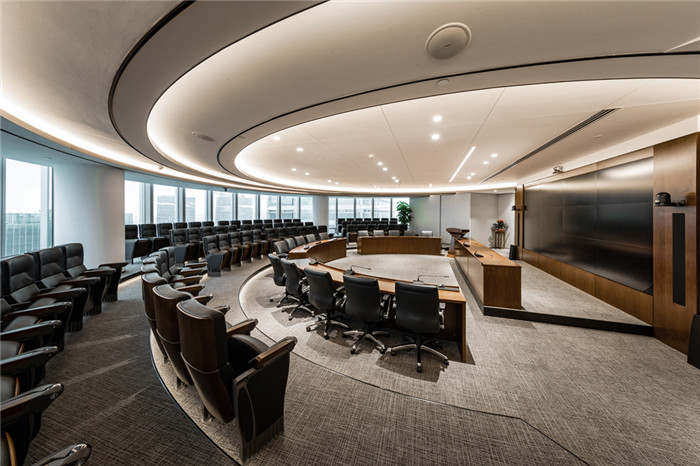 中建八局9000平高端中式總部辦公室多功能廳裝修設(shè)計(jì)案例 中建八局9000平高端中式總部辦公室多功能廳裝修設(shè)計(jì)案例