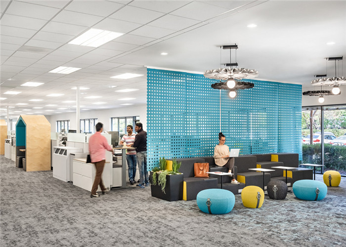 多元化辦公區(qū)裝修設(shè)計(jì)-靈活高效的生物制藥公司總部寫字樓裝修設(shè)計(jì)方案