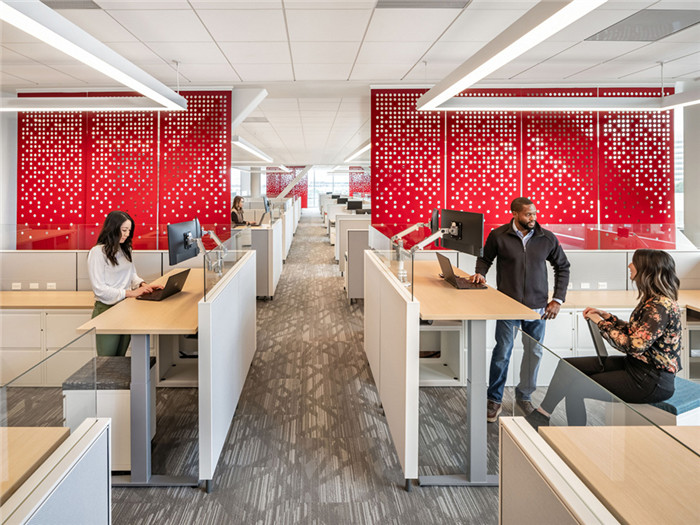 寫字樓辦公區(qū)裝修設(shè)計(jì)-靈活高效的生物制藥公司總部寫字樓裝修設(shè)計(jì)方案