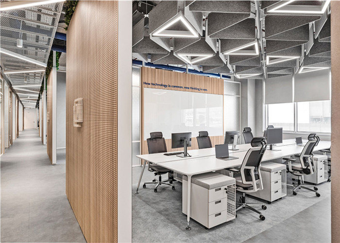 敞開辦公區(qū)裝修設(shè)計(jì)-鄭州金融辦公室裝修公司分享Architecht辦公室裝修