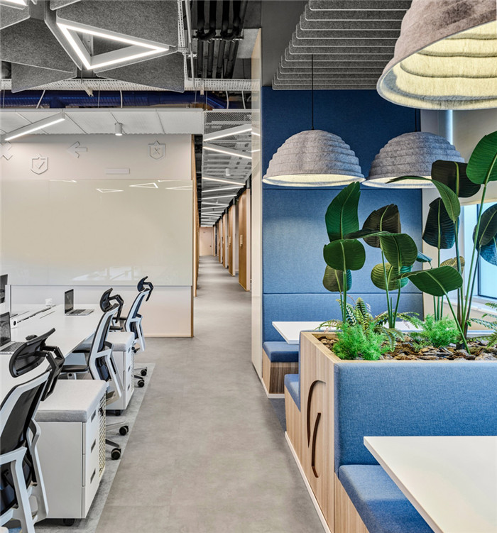 員工工位設(shè)計(jì)-鄭州金融辦公室裝修公司分享Architecht辦公室裝修