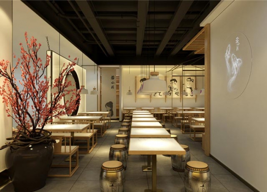 蓉小月酸菜魚(yú)餐廳裝修設(shè)計(jì)