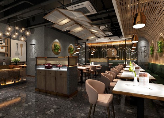 竹西特色融合餐廳裝修設(shè)計(jì)